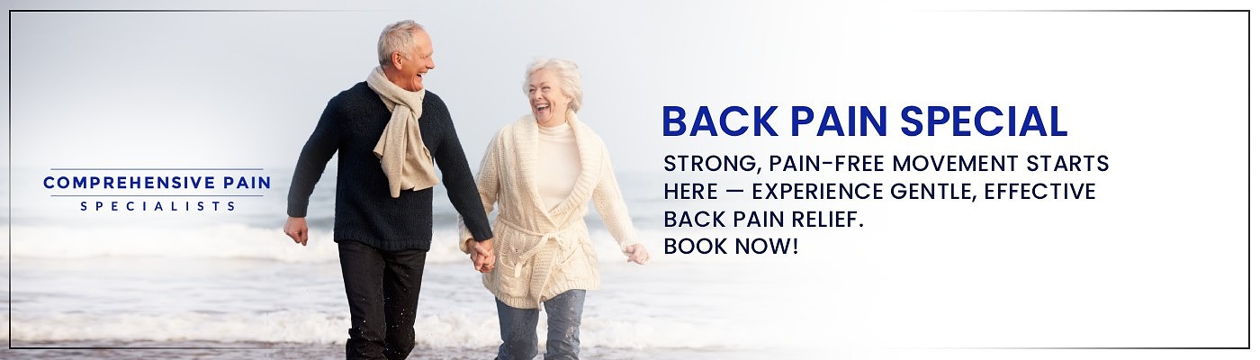 Back Pain Special: Strong, pain-free movement starts here — experience gentle, effective back pain relief. Book now! at Comprehensive Pain Specialists in Wilkes-Barre, PA Back Pain Special: Strong, pain-free movement starts here — experience gentle, effective back pain relief. Book now! at Comprehensive Pain Specialists in Wilkes-Barre, PA