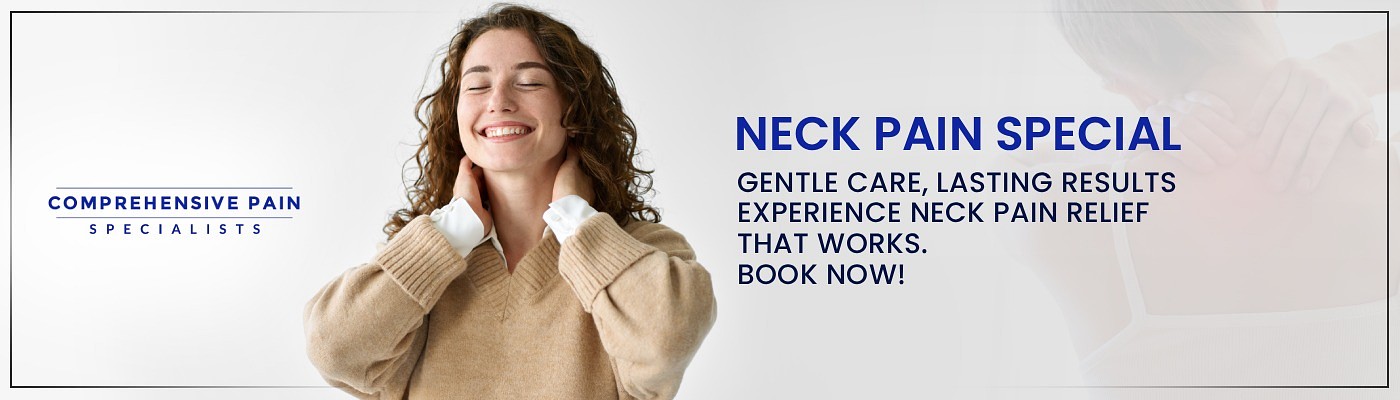 Neck Pain Special: Gentle care, lasting results — experience neck pain relief that works. Book now! at Comprehensive Pain Specialists in Wilkes-Barre, PA Neck Pain Special: Gentle care, lasting results — experience neck pain relief that works. Book now! at Comprehensive Pain Specialists in Wilkes-Barre, PA
