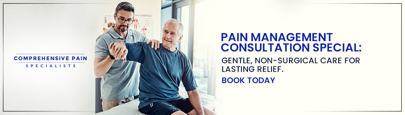 Pain Management Consultation Special: Gentle, non-surgical care for lasting relief. Book today at Comprehensive Pain Specialists in Wilkes-Barre, PA Pain Management Consultation Special: Gentle, non-surgical care for lasting relief. Book today at Comprehensive Pain Specialists in Wilkes-Barre, PA