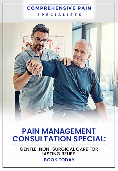 Pain Management Consultation Special: Gentle, non-surgical care for lasting relief. Book today at Comprehensive Pain Specialists in Wilkes-Barre, PA Pain Management Consultation Special: Gentle, non-surgical care for lasting relief. Book today at Comprehensive Pain Specialists in Wilkes-Barre, PA