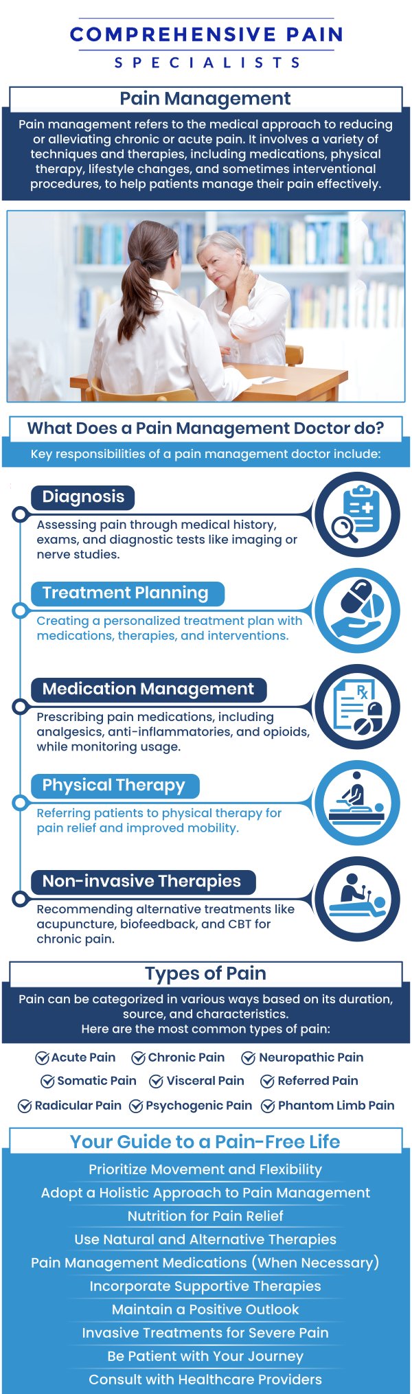 At Comprehensive Pain Specialists, Dr. Youssef Josephson, DO, specializes in pain management for conditions like pinched nerves. By carefully assessing your symptoms and medical history, Dr. Josephson offers personalized treatment options to alleviate pain, reduce inflammation, and restore function. Whether through non-invasive therapies or targeted treatments, our goal is to help you regain mobility and enhance your quality of life. For more information, contact us or book an appointment online. We are located at 1177 PA-315, Dolphin Plaza, Wilkes-Barre, PA 18702.